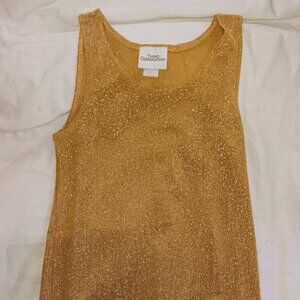 Gold & Gorgeous! Ladies sultry golden tank top